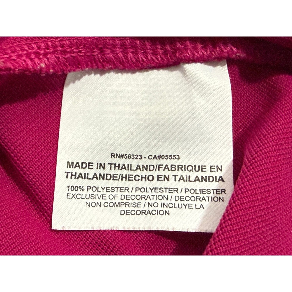 Nike Golf Polo Shirt Mens Large Pink Striped Dri-FIT Short Sleeve Standard Fit - Picture 5 of 5